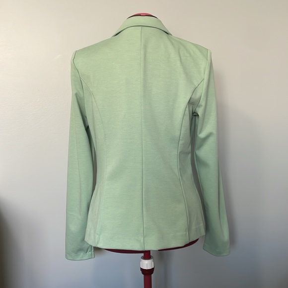 TALL Pistachio green lightweight jersey blazer - Picture 4 of 9
